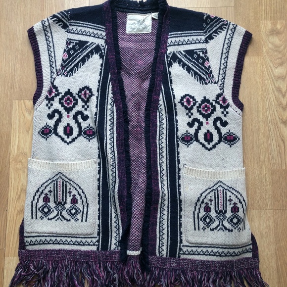 Anthropologie Angel of the North lamaline Vest - Picture 3 of 5